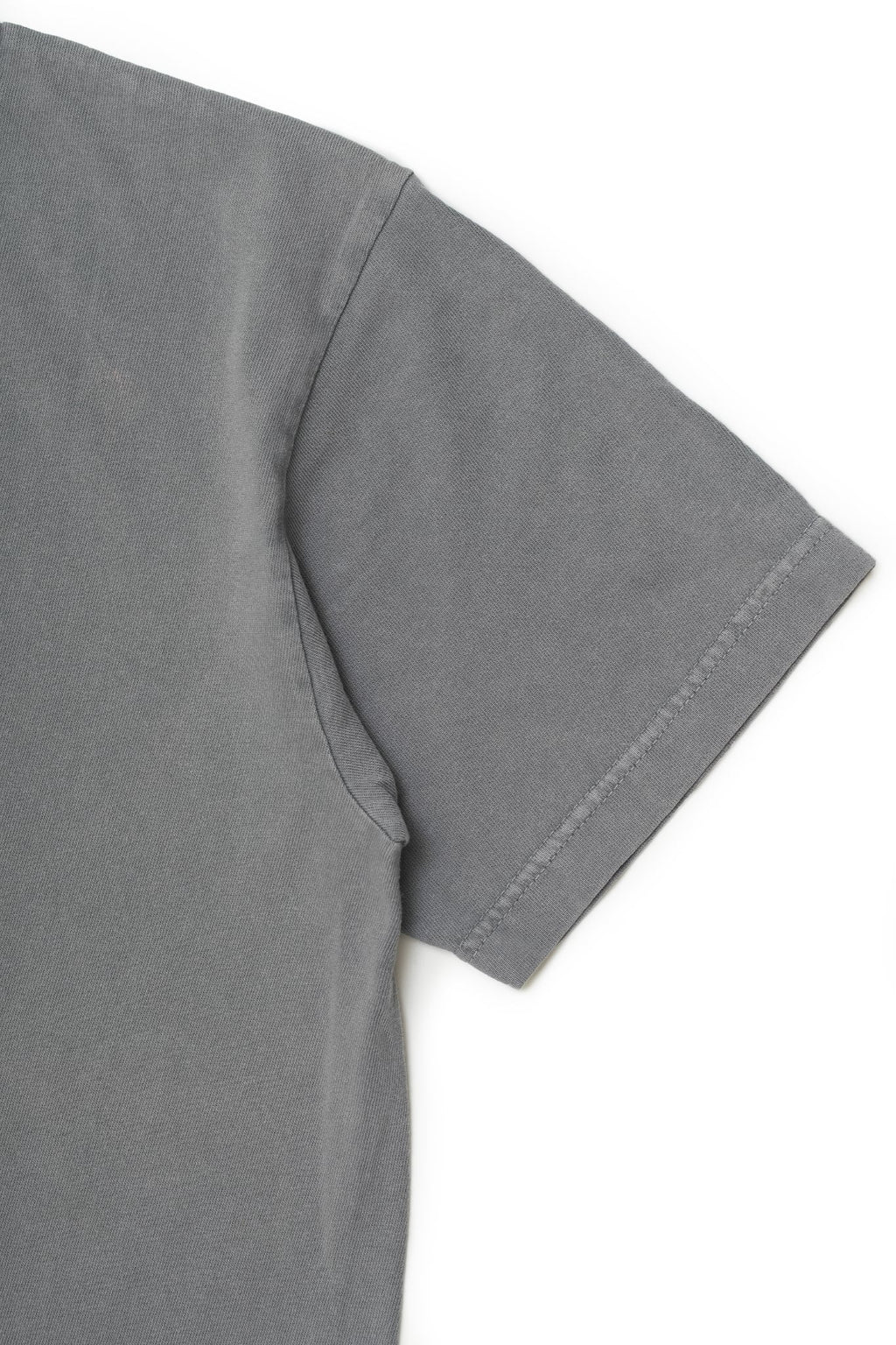 FREEDOM PLAINS LIBRARY PIGMENT DYED GARMENT WASHED GRAY 7.4oz Heavyweight Cotton Tee | 250GSM 14/S 100% COTTON &  Japanese Quality