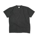 FREEDOM PLAINS LIBRARY PIGMENT DYED GARMENT WASHED BLACK 7.4oz Heavyweight Cotton Tee | 250GSM 14/S 100% COTTON &  Japanese Quality