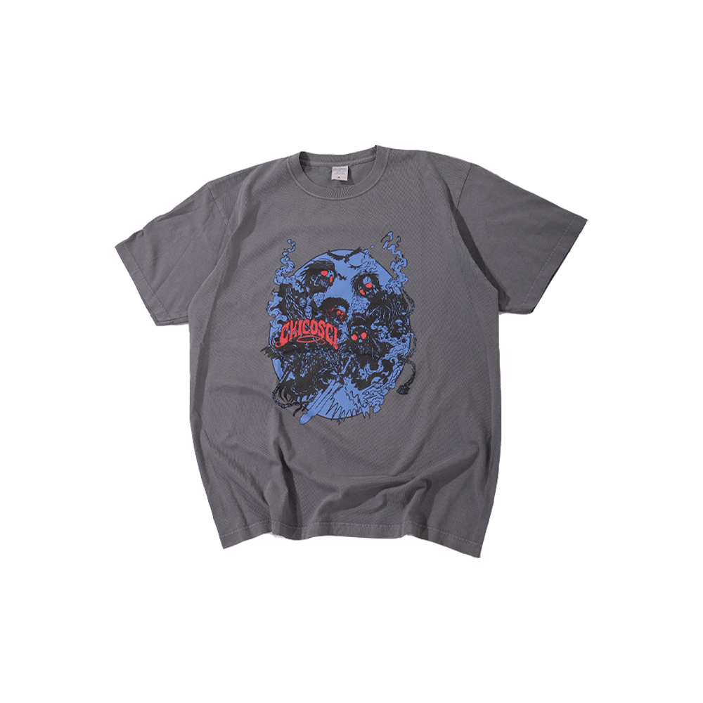 Chicosci - BIKTIMA Garment Washed Tee - Gray