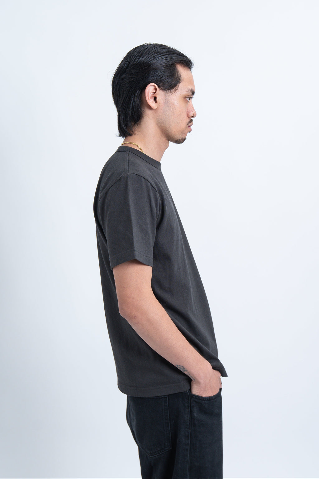 Printstar OET 5.8oz SMOKE Black Heavyweight Cotton Tee | 200GSM 16/S Premium Structured Fit & Durable Japanese Quality