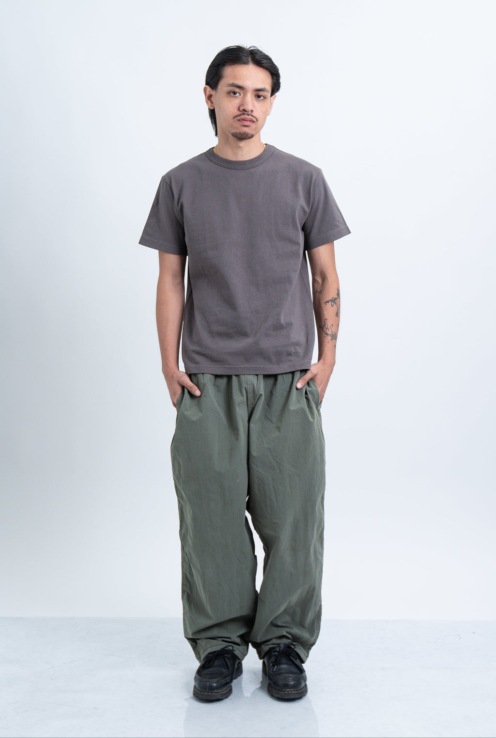 Printstar OET 5.8oz Charcoal Heavyweight Cotton Tee | 200GSM 16/S Premium Structured Fit & Durable Japanese Quality
