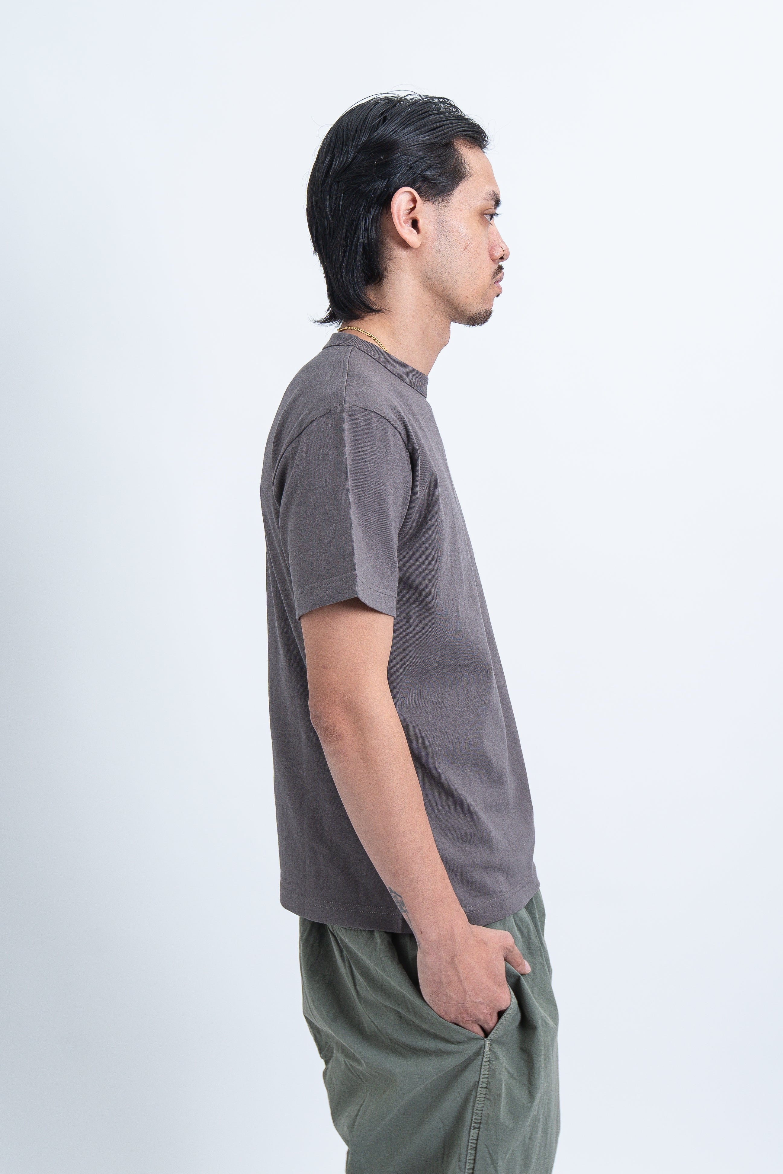 Printstar OET 5.8oz Charcoal Heavyweight Cotton Tee | 200GSM 16/S Premium Structured Fit & Durable Japanese Quality