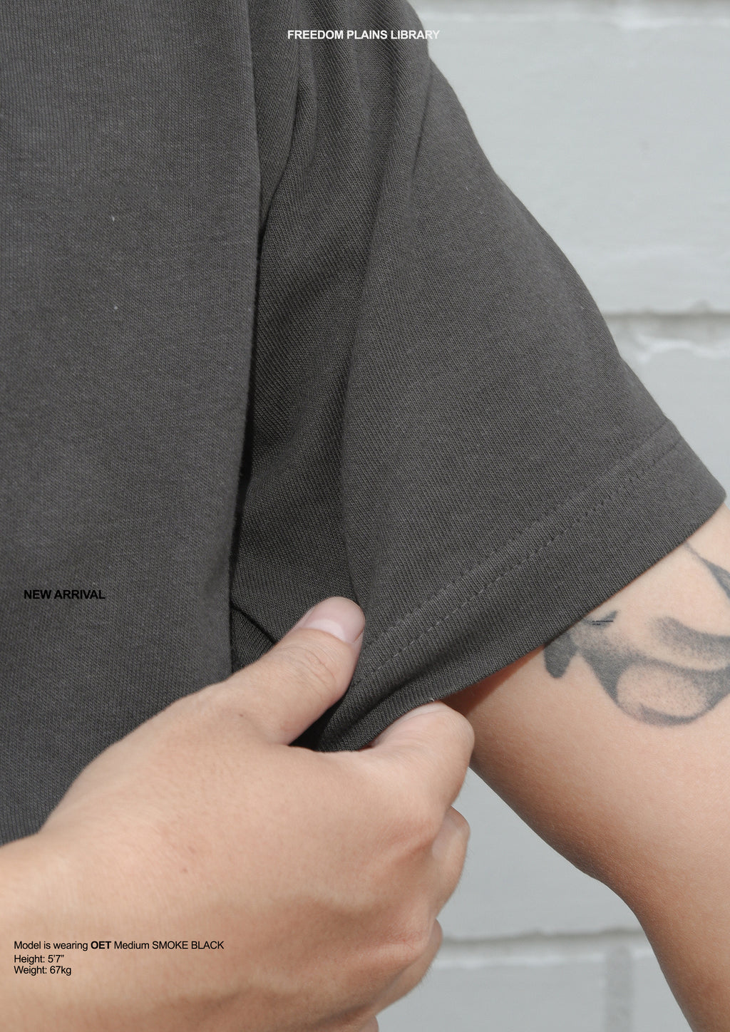 Printstar OET 5.8oz SMOKE Black Heavyweight Cotton Tee | 200GSM 16/S Premium Structured Fit & Durable Japanese Quality